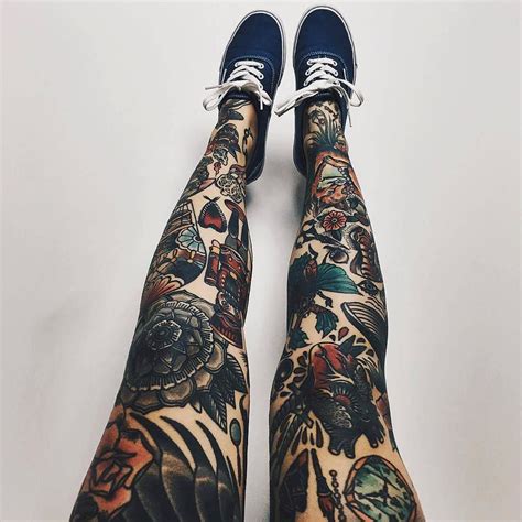 full leg sleeve tattoos|traditional leg sleeve tattoo.